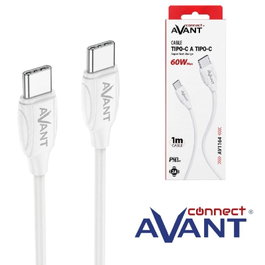 AVANT CONNECT Cable USB Tipo C a Tipo C PD 60W Carga Rápida 3A
