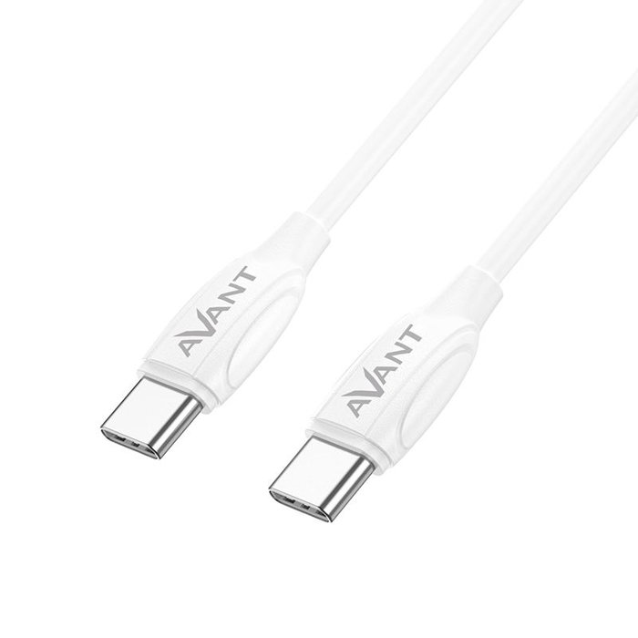 AVANT CONNECT Cable USB Tipo C a Tipo C, Carga Rápida 3A, 60W PD para Cargador Móvil, Tableta, Laptop