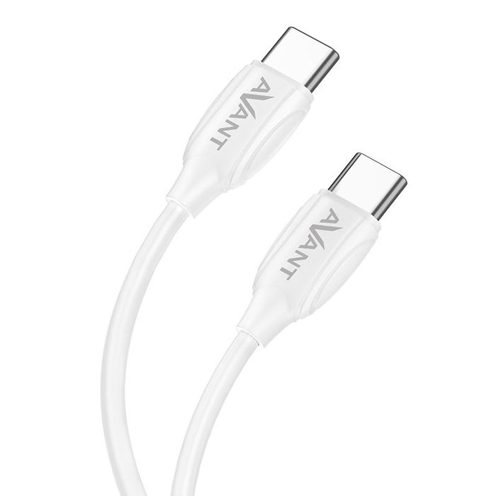 AVANT CONNECT Cable USB Tipo C a Tipo C, Carga Rápida 3A, 60W PD para Cargador Móvil, Tableta, Laptop