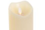 DKD Home Decor Vela LED de Cera Parafina Crema 7,5x7,5x15 cm (Pack de 16)