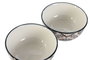DKD Home Decor Set de Cuencos de Porcelana Boho Surtido