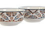 DKD Home Decor Set de Cuencos de Porcelana Boho Surtido