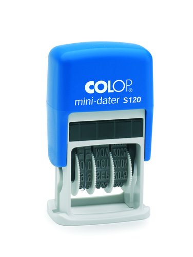 Colop Sello Printer S120 4mm Fecha Español Azul/Azul Colop Sello Printer S120 4mm Fecha Español Azul/Azul