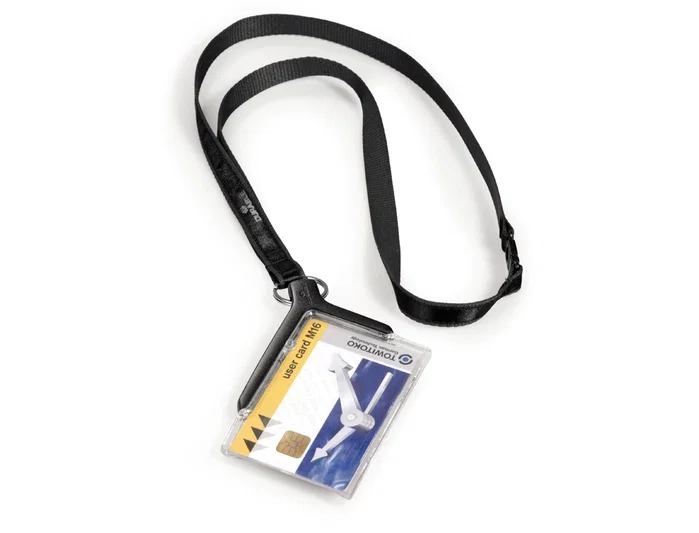 Durable Caja de 10 Identificadores Deluxe con Cinta 54x85mm Antracita