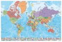 ERIK Mapa del Mundo Físico/Político 61x91,5 cm
