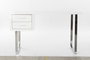 DKD Home Decor Escritorio Moderno Blanco Plateado 120x55x76 cm