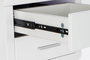 DKD Home Decor Escritorio Moderno Blanco Plateado 120x55x76 cm