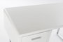 DKD Home Decor Escritorio Moderno Blanco Plateado 120x55x76 cm