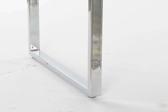 DKD Home Decor Escritorio Moderno Blanco Plateado 120x55x76 cm