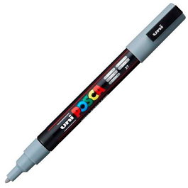POSCA Marcador PC-3M Punta Cónica 0,9 - 1,3 mm Gris