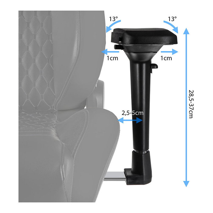 Noblechairs EPIC Gaming Stuhl negro/azul