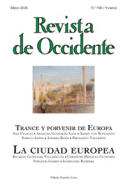 Revista de Occidente 540. La ciudad europea, Varios, Autores - HURTADO & ORTEGA (H&O)