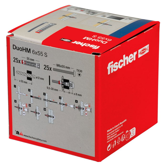 Fischer DuoHM 6x55 S TX con Tornillo Fischer DuoHM 6x55 S TX con Tornillo