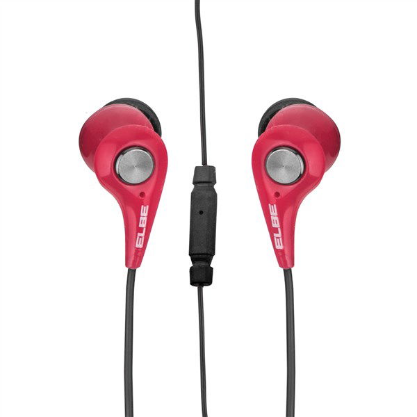Elbe AU-107-MIC Auriculares Deportivos con Micrófono Protección IPX4 para Entrenamiento y Ocio