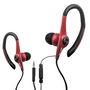 Elbe AU-107-MIC Auriculares Deportivos con Micrófono Protección IPX4 para Entrenamiento y Ocio
