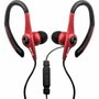 Elbe AU-107-MIC Auriculares Deportivos con Micrófono Rojos y Negros
