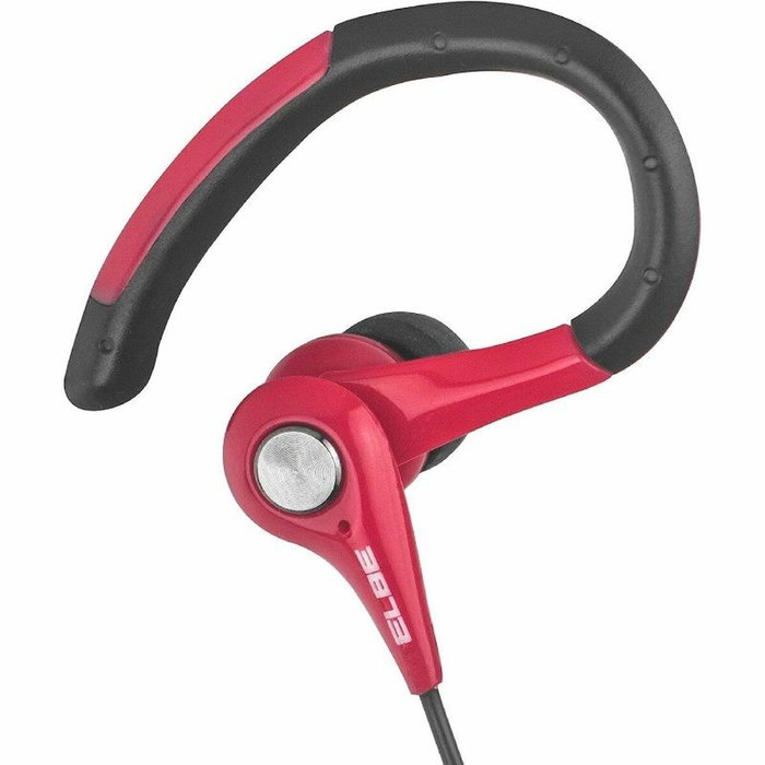 Elbe AU-107-MIC Auriculares Deportivos con Micrófono Rojos y Negros