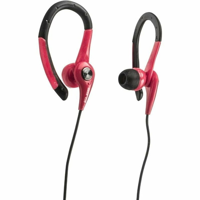 Elbe AU-107-MIC Auriculares Deportivos con Micrófono Rojos y Negros