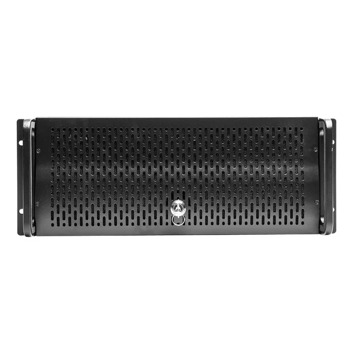 UNYKAch Chasis Rack 4U 19" UK 4129 Negro - Estante Servidor ATX con Cierre Frontal de Llave, Filtro Anti-Polvo y 2 Puertos USB 2.0