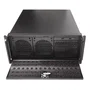 UNYKAch Chasis Rack 4U 19" UK 4129 Negro - Estante Servidor ATX con Cierre Frontal de Llave, Filtro Anti-Polvo y 2 Puertos USB 2.0