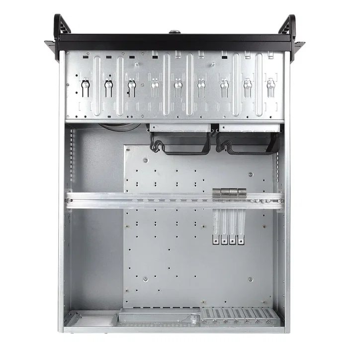 UNYKAch Chasis Rack 4U 19" UK 4129 Negro - Estante Servidor ATX con Cierre Frontal de Llave, Filtro Anti-Polvo y 2 Puertos USB 2.0