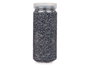 Giftdecor Bote de Piedra Metalizada Negra 700 g con Piedras de 2-5 mm para Decoración (Set de 12)