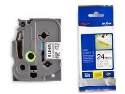 Brother Cinta Rotuladora Laminada Super Adhesiva, Texto Negro Sobre Blanco, 24 mm x 8 m Brother Cinta Rotuladora Laminada Super Adhesiva, Texto Negro Sobre Blanco, 24 mm x 8 m