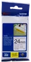 Brother TZe-S251 Cinta Laminada Superadhesiva 24mm x 8m Negro sobre Blanco