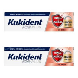 Kukident Pro Plus Firmeza Al Masticar 40g Sin Sabor