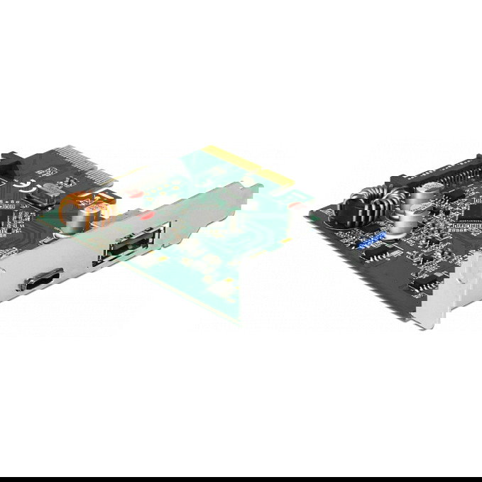 DeLOCK Tarjeta PCIe Express USB 3.2 Gen 1 (90299) x4 con 1x USB-C 3.1 Gen2 + 1x USB-A 3.1 Gen2, 10 Gbit/s, Interna, Chip Asmedia ASM3142