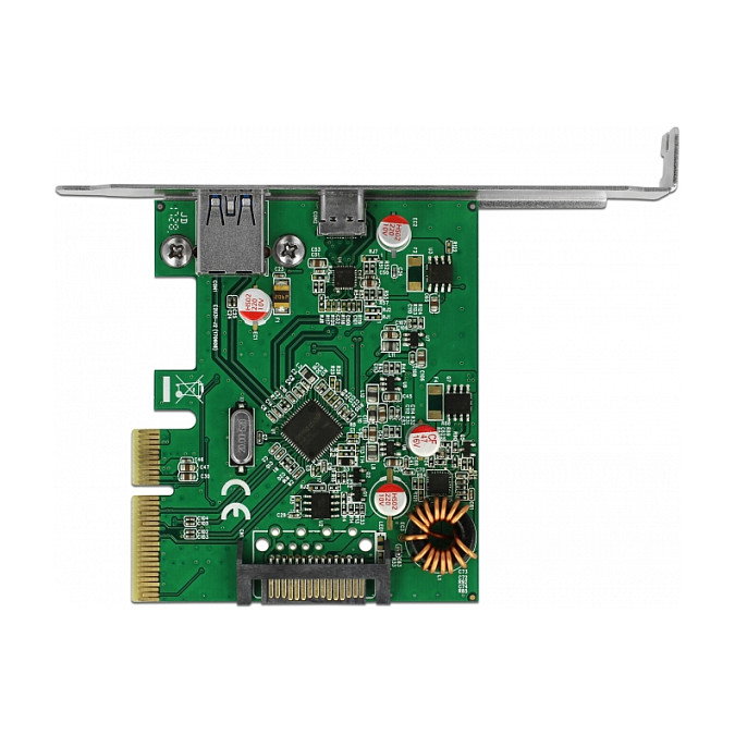 DeLOCK 90299 Tarjeta PCIe x4 con 1x USB Type-C y 1x USB Type-A USB 3.2 Gen 2