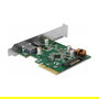 DeLOCK Tarjeta PCIe Express USB 3.2 Gen 1 (90299) x4 con 1x USB-C 3.1 Gen2 + 1x USB-A 3.1 Gen2, 10 Gbit/s, Interna, Chip Asmedia ASM3142