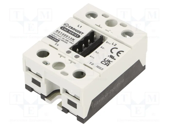 CROUZET GN2 Relé de semiconductor monofásico 25A 24-280VAC CROUZET GN2 Relé de semiconductor monofásico 25A 24-280VAC