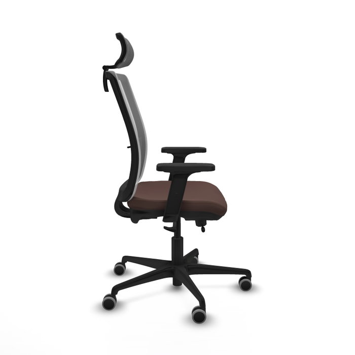 PIQUERAS Y CRESPO Silla de oficina Haches Marrón oscuro y Gris PIQUERAS Y CRESPO Silla de oficina Haches Marrón oscuro y Gris