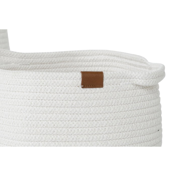 DKD Home Decor Set de 3 Cestas de Algodón con Asas Blanco