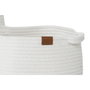 DKD Home Decor Set de 3 Cestas de Algodón con Asas Blanco