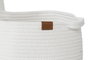 DKD Home Decor Set de 3 Cestas de Algodón con Asas Blanco