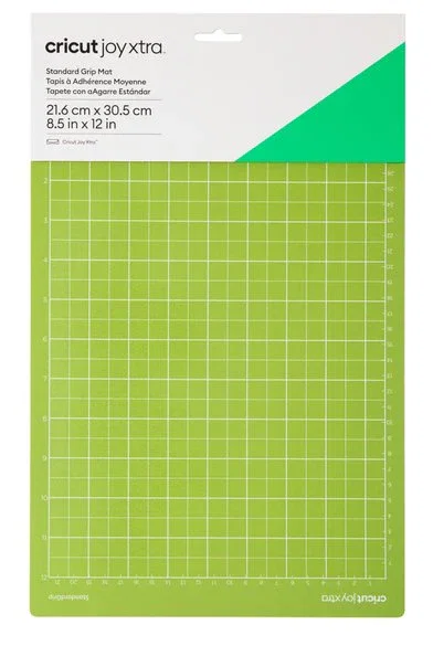 Cricut Joy Xtra Standard Grip, Verde, 231x371mm para Máquina de Corte Cricut Joy Xtra, Alfombra de Corte de Larga Duración