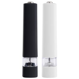 Day Juego de 2 Molinillos Eléctricos Sal/Pimienta Blancos y Negros con Pulsador Superior