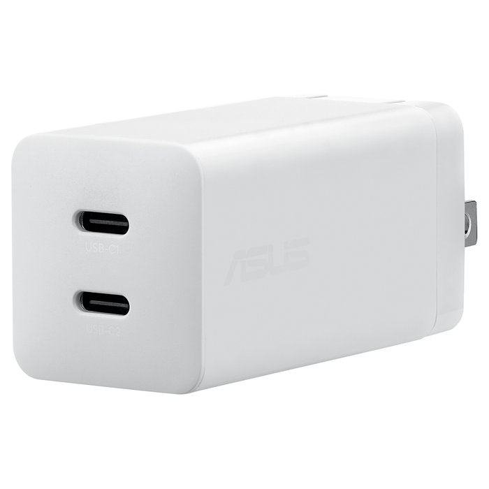 ASUS AC65-05 Cargador USB-C Universal 65W GaN Power Delivery 3.0 Blanco - Carga Rápida 2 Puertos ASUS AC65-05 Cargador USB-C Universal 65W GaN Power Delivery 3.0 Blanco - Carga Rápida 2 Puertos