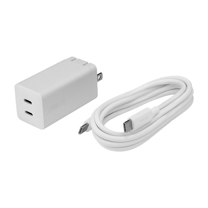 ASUS AC65-05 Cargador USB-C Universal 65W GaN Power Delivery 3.0 Blanco - Carga Rápida 2 Puertos ASUS AC65-05 Cargador USB-C Universal 65W GaN Power Delivery 3.0 Blanco - Carga Rápida 2 Puertos