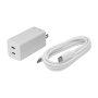 ASUS AC65-05 Cargador USB-C Universal 65W GaN Power Delivery 3.0 Blanco - Carga Rápida 2 Puertos