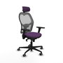 PIQUERAS Y CRESPO Silla de oficina Jorquera Morado y Gris