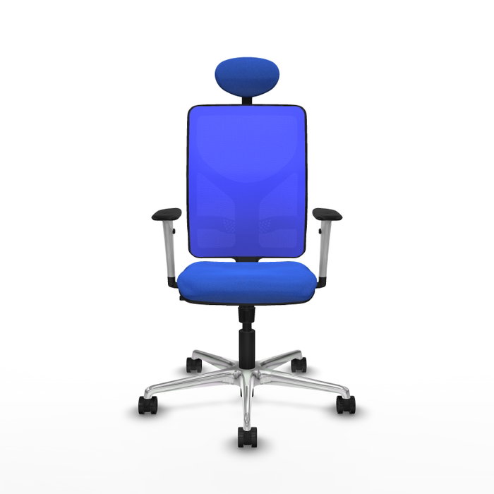 PIQUERAS Y CRESPO Silla de oficina Motilla Azul con Mecanismo Sincro
