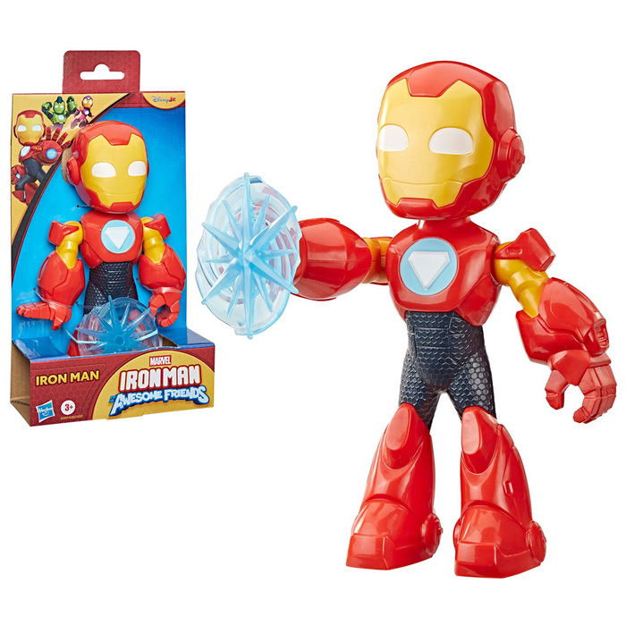 Hasbro Marvel Iron Man G2831 Mega Figura de Acción de 22.8 cm para Niños +3 Años, con 5 Puntos de Articulación - Idioma: Inglés, Francés, Alemán, Portugués, Español Hasbro Marvel Iron Man G2831 Mega Figura de Acción de 22.8 cm para Niños +3 Años, con 5 Puntos de Articulación - Idioma: Inglés, Francés, Alemán, Portugués, Español