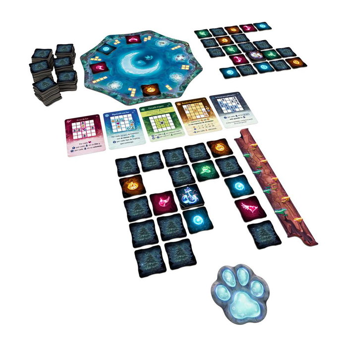 Devir El Bosque de los Espíritus - Juego de Mesa de Estrategia y Colocación de Losetas, para 1 a 4 Jugadores, A Partir de 10 Años
