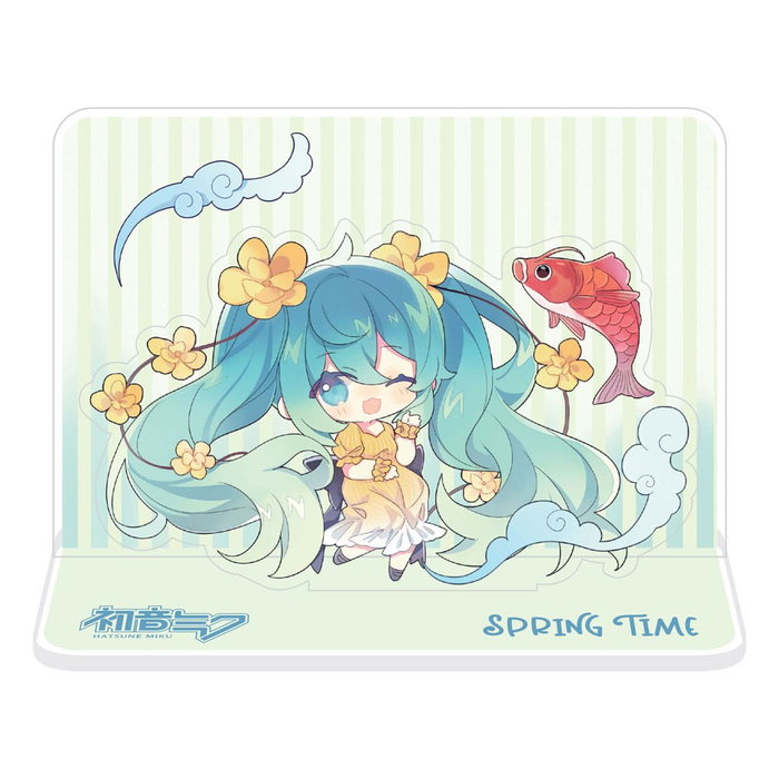 Hatsune Miku Visualización de figuras Hatsune Miku Spring Time Chibi Miku with Koi 11 cm Hatsune Miku Visualización de figuras Hatsune Miku Spring Time Chibi Miku with Koi 11 cm