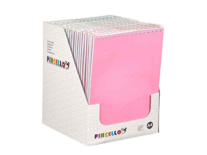 Pincello Tomanotas A4 40 Hojas Anillo Color Pastel Surtidos 21x30 cm (Set de 48) Pincello Tomanotas A4 40 Hojas Anillo Color Pastel Surtidos 21x30 cm (Set de 48)