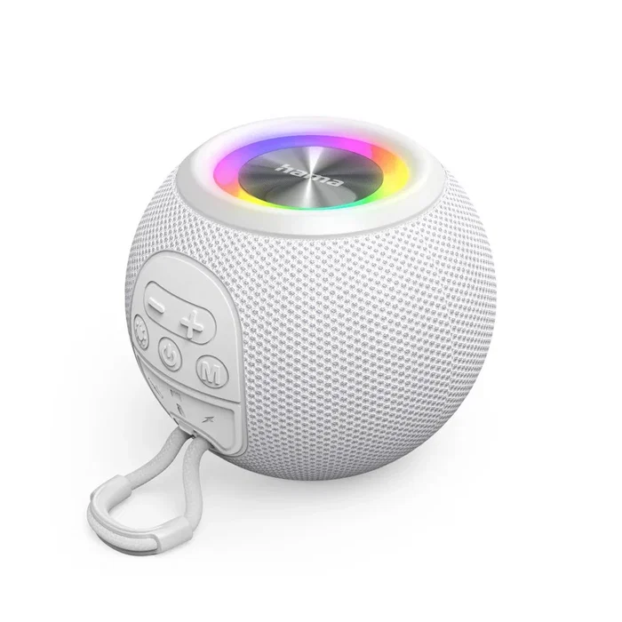 Hama 00188238 Altavoz Bluetooth Portátil Esférico, Blanco, 5W, Luces LED, True Wireless Stereo (TWS), 10h Batería, Resistente al Agua, para Playa y Fiesta Hama 00188238 Altavoz Bluetooth Portátil Esférico, Blanco, 5W, Luces LED, True Wireless Stereo (TWS), 10h Batería, Resistente al Agua, para Playa y Fiesta