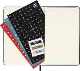 Moleskine DHB12DC2Y26 Agenda 2026 Tapa Dura 12 Meses Diaria P 9 x 14 CM Negra